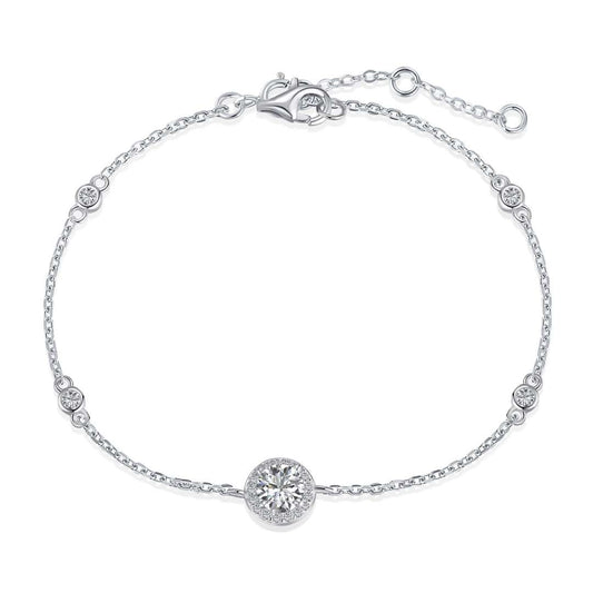 [Regal Gem Jewelry]Dazzling Round Cut Shape Bracelet