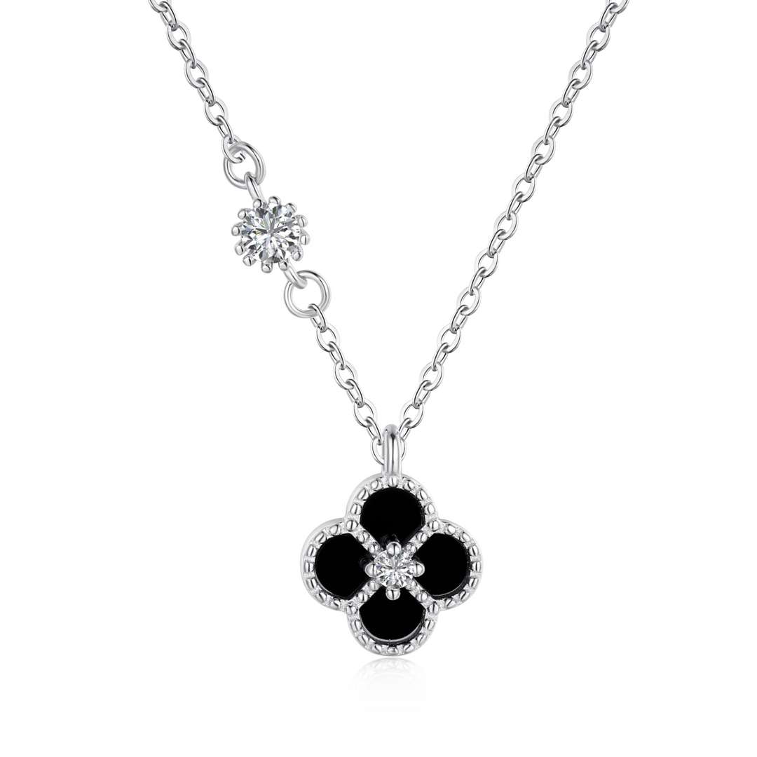 [Regal Gem Jewelry]Delicate Flower Shape Necklace