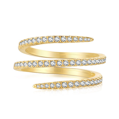[Regal Gem Jewelry]Unique Vibrant Entangle Daily Ring