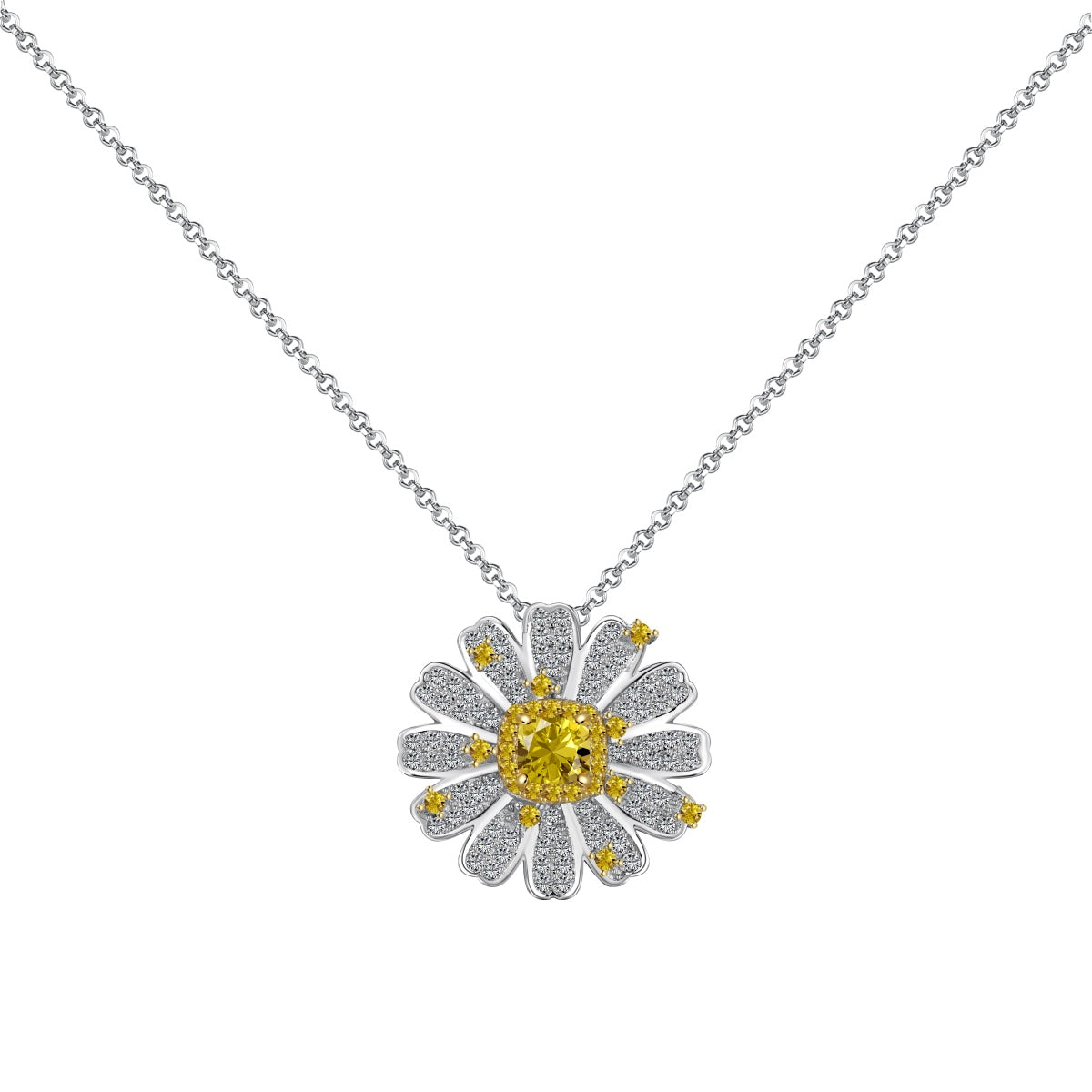 [Regal Gem Jewelry]Exquisite Daisy Necklace