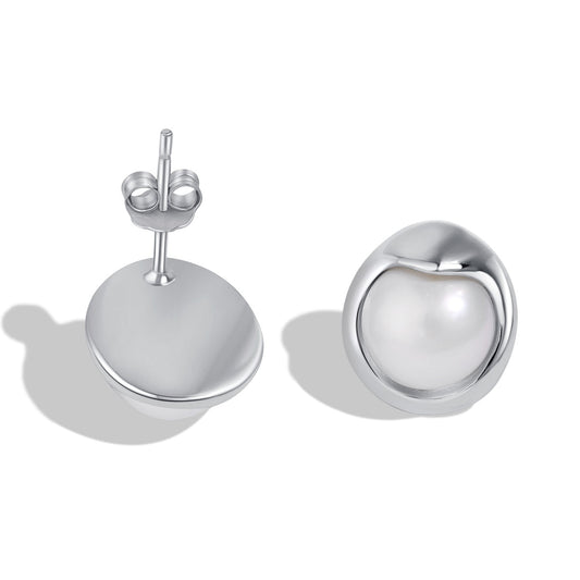 [Regal Gem Jewelry]Dainty Bread Pearl Earrings