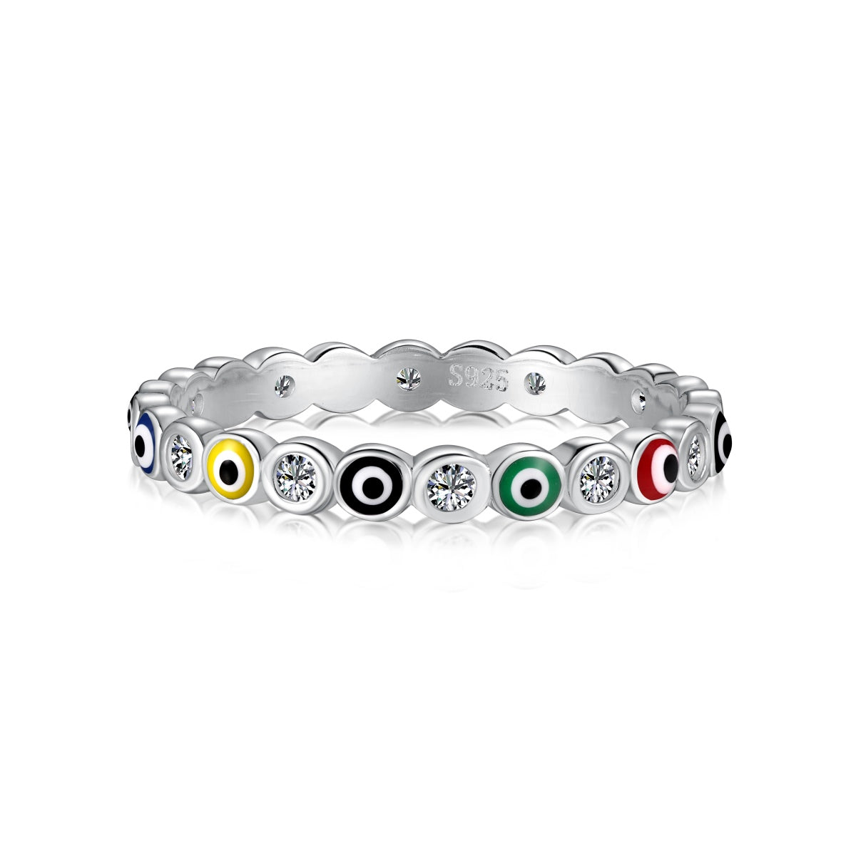 [Regal Gem Jewelry]Sparkling Vibrant Round Shape Daily Ring