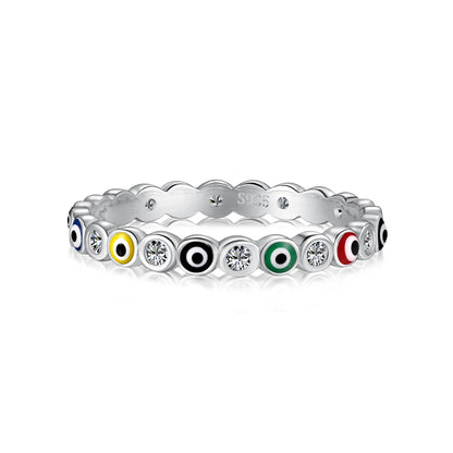 [Regal Gem Jewelry]Sparkling Vibrant Round Shape Daily Ring