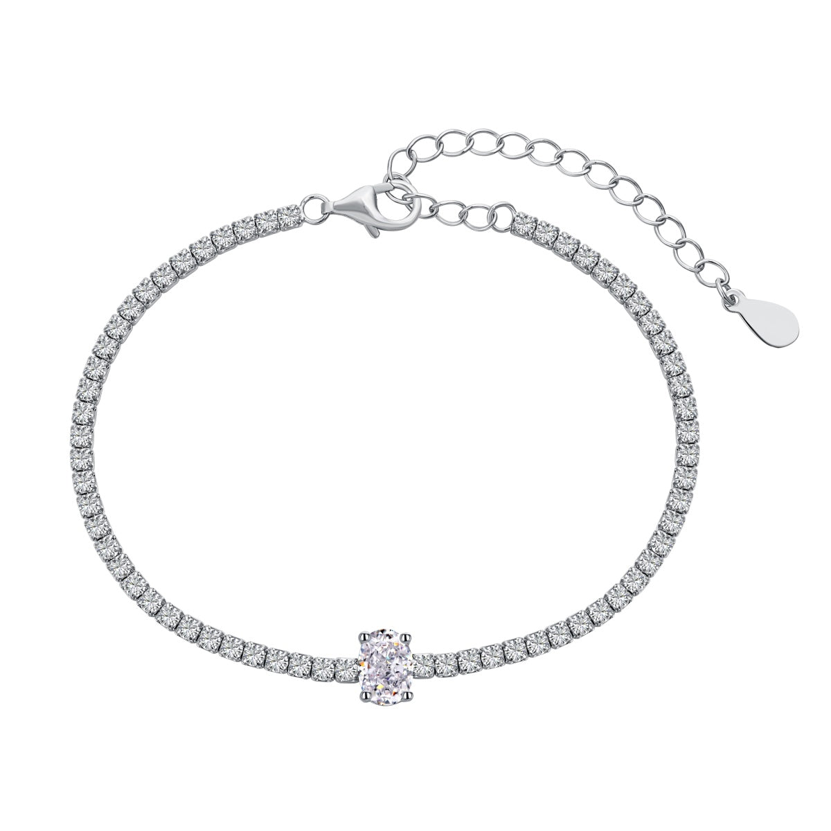 [Regal Gem Jewelry]0.75 Carat Exquisite Oval Cut Daily Bracelet