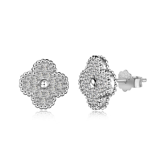 [Regal Gem Jewelry]Four Leaf Clover Fashion Earrings