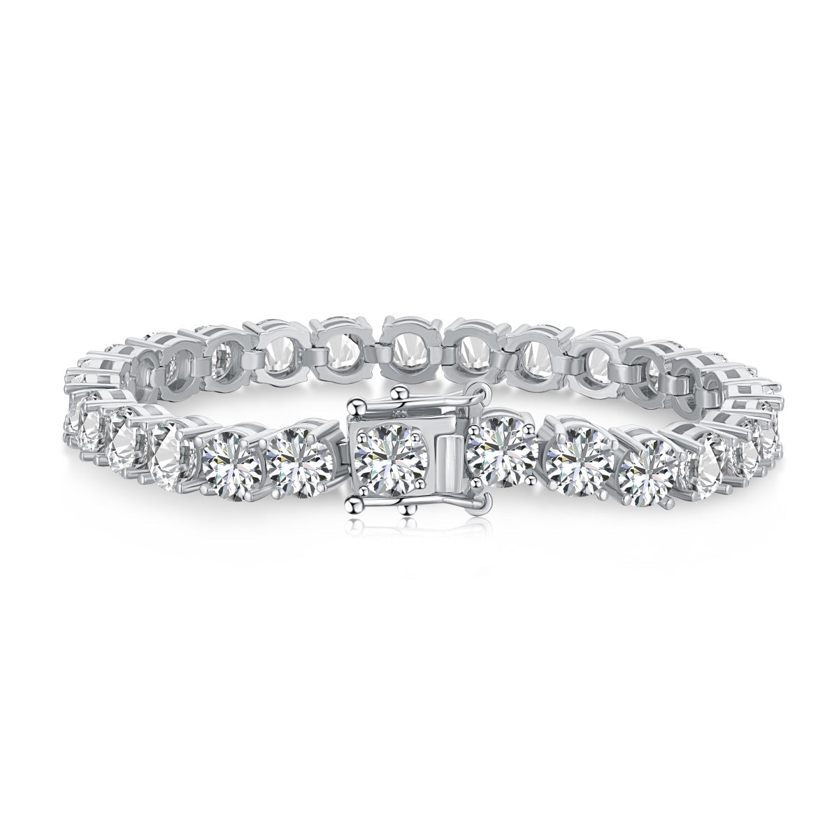 [Regal Gem Jewelry]0.75 Carat Dazzling Round Cut Wedding Bracelet