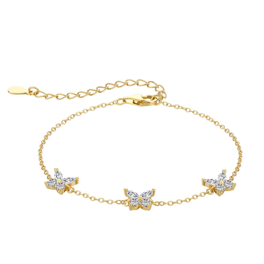 [Regal Gem Jewelry]Radiant Butterfly Shape Necklace