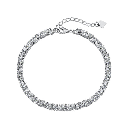 [Regal Gem Jewelry]Dazzling Romantic Heart Shape Lover Bracelet