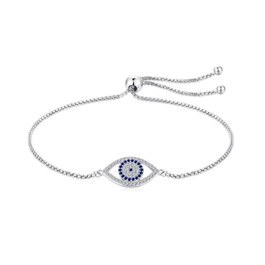 [Regal Gem Jewelry]Dazzling Eye Shape Necklace