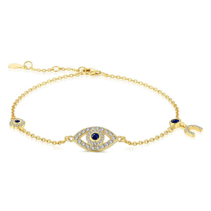 [Regal Gem Jewelry]Dainty Eye Shape Necklace