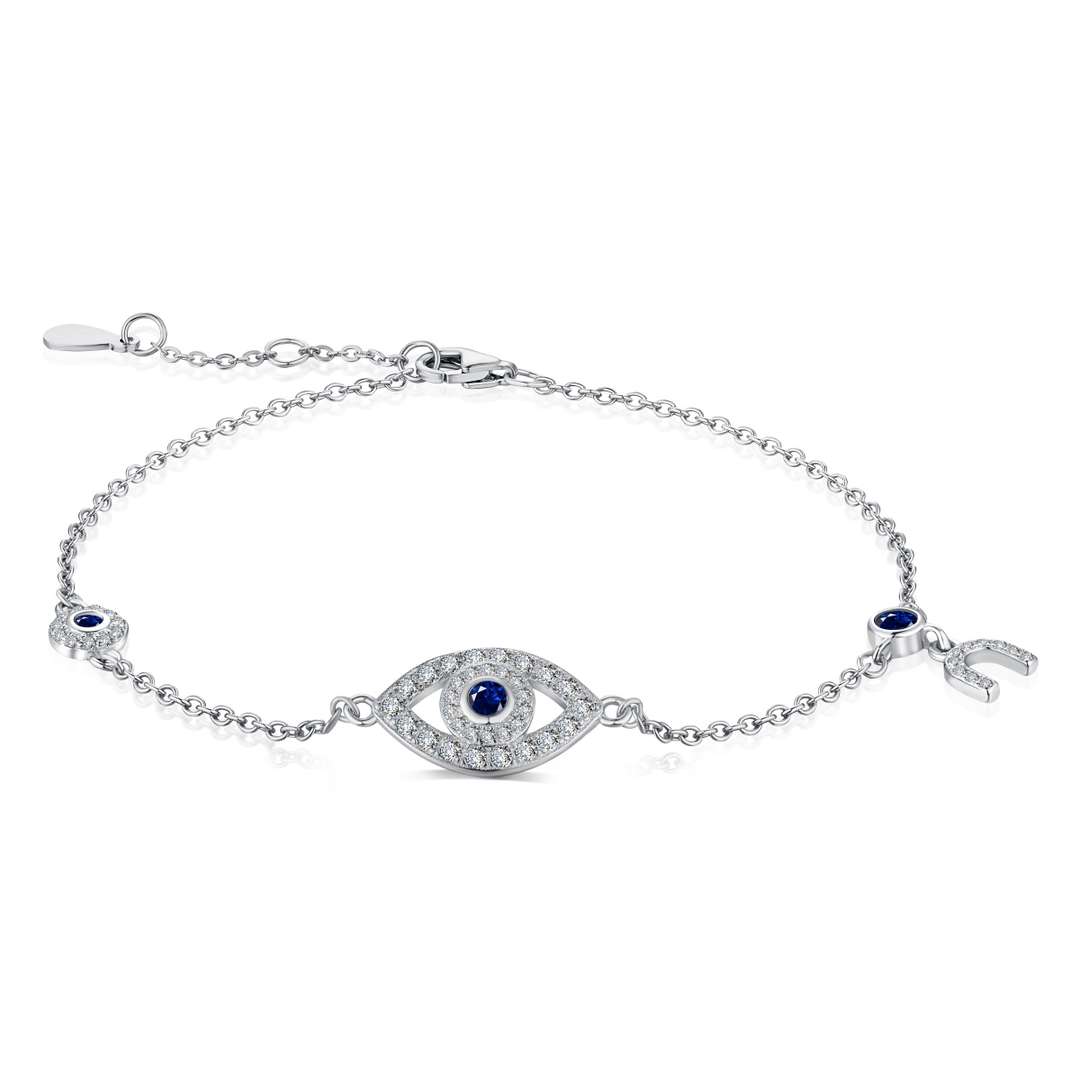 [Regal Gem Jewelry]Dainty Eye Shape Necklace