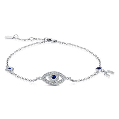 [Regal Gem Jewelry]Dainty Eye Shape Necklace