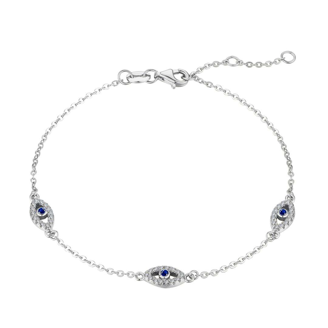 [Regal Gem Jewelry]Evil Eye Shape Pendent Necklace