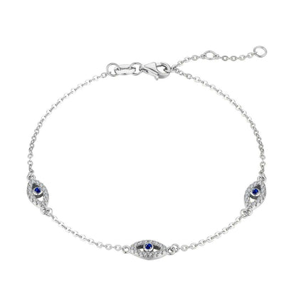 [Regal Gem Jewelry]Evil Eye Shape Pendent Necklace