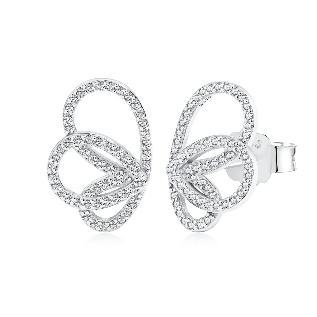 [Regal Gem Jewelry]Exquisite Butterfly Shape Earrings