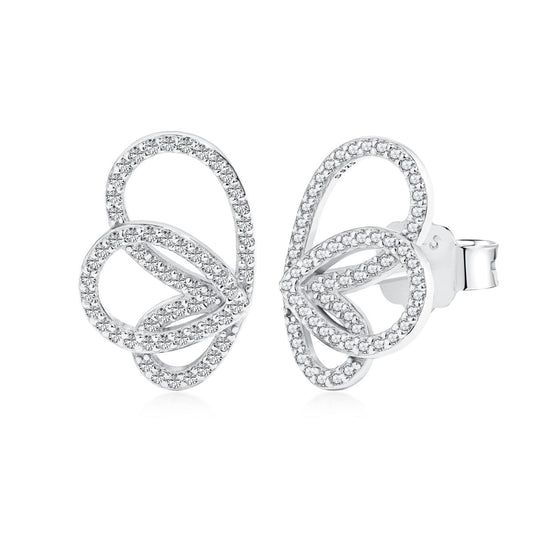 [Regal Gem Jewelry]Exquisite Butterfly Shape Earrings
