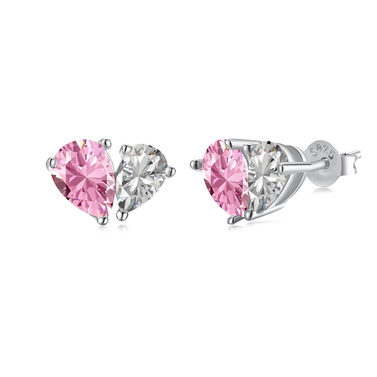 [Regal Gem Jewelry]Dazzling Elegant Heart Cut Lover Earrings