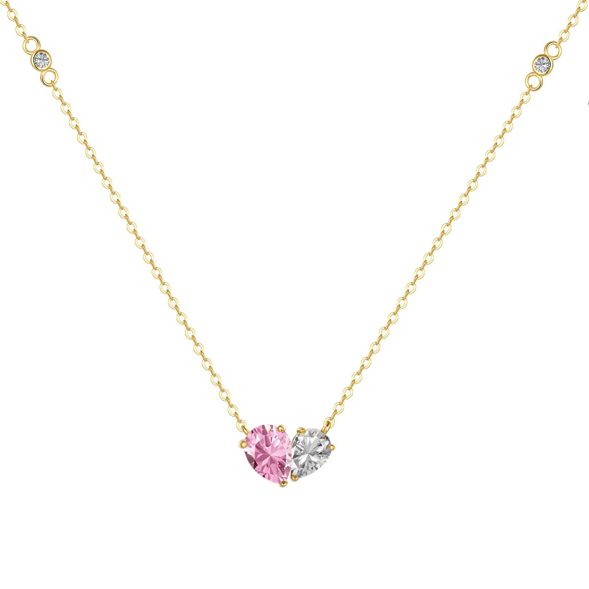 [Regal Gem Jewelry]Unique Heart Shape Necklace