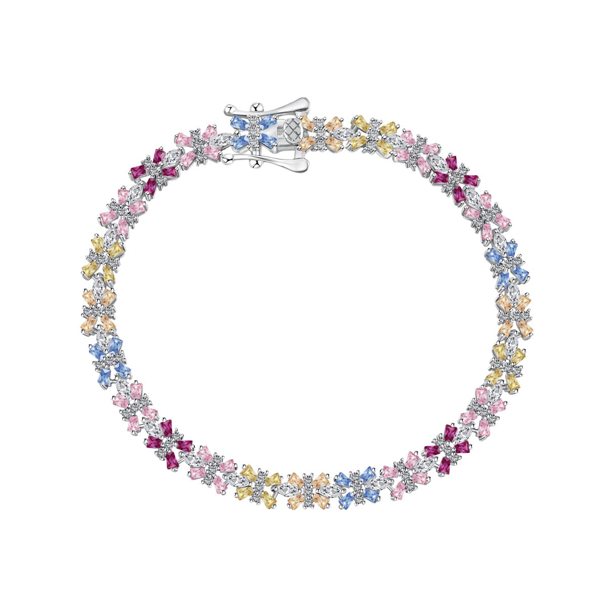 [Regal Gem Jewelry]Unique Colorful Butterfly Shape Party Bracelet