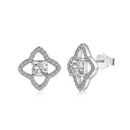 [Regal Gem Jewelry]Elegant Star Shape Princess Cut Daily Earrings