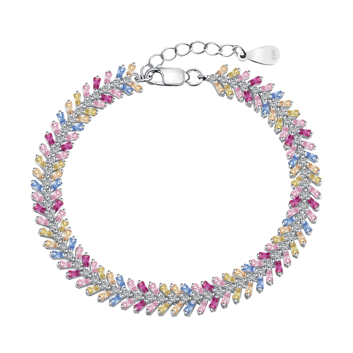 [Regal Gem Jewelry]Dainty Radiant Emerald Cut Daily Bracelet