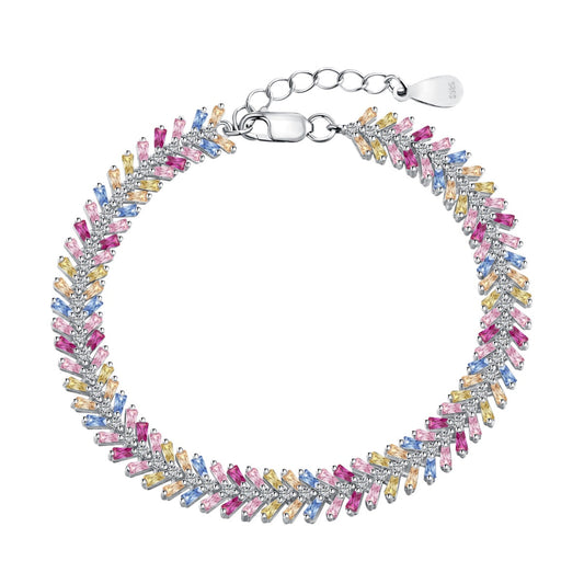 [Regal Gem Jewelry]Dainty Radiant Emerald Cut Daily Bracelet