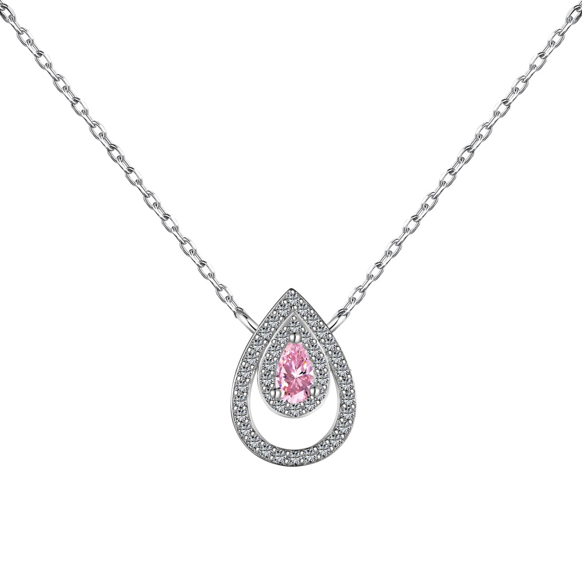 [Regal Gem Jewelry]Sparkling Pear Cut Necklace