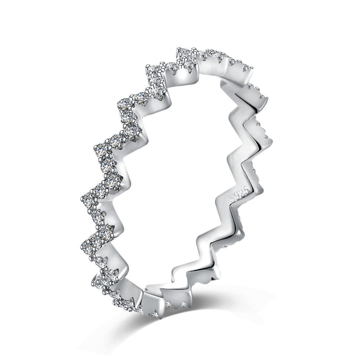 [Regal Gem Jewelry]Delicate Enchanting Wave Shape Daily Ring