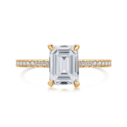 [Regal Gem Jewelry]2.0 Carat Scintillating Ornate Radiant Cut Party Ring