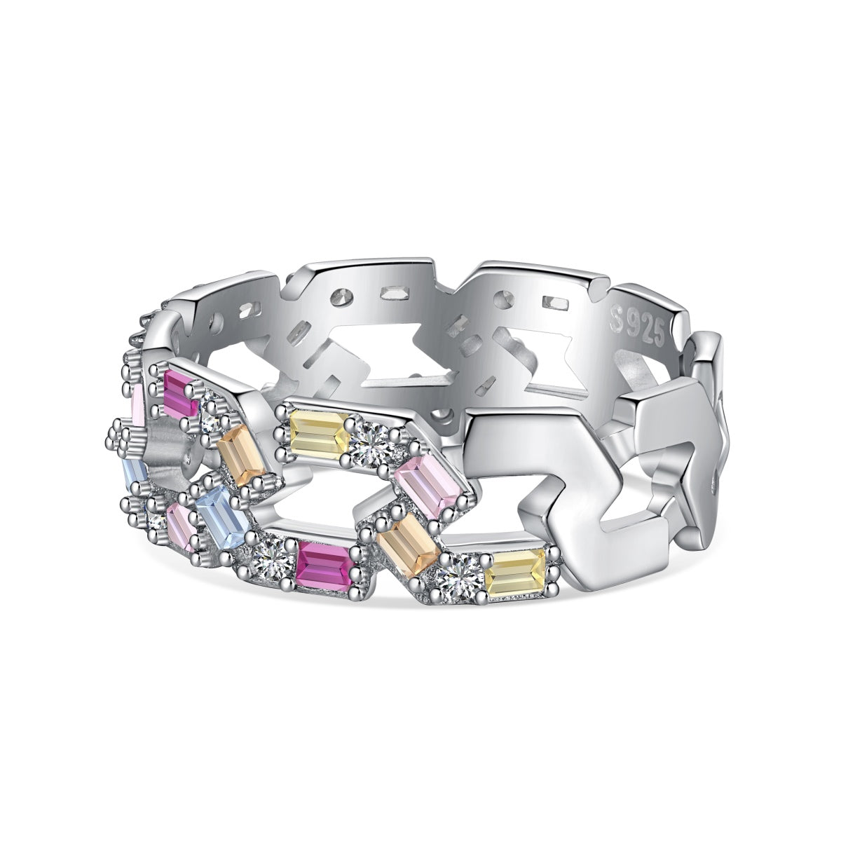 [Regal Gem Jewelry]Sparkling Vibrant Emerald Cut Daily Ring