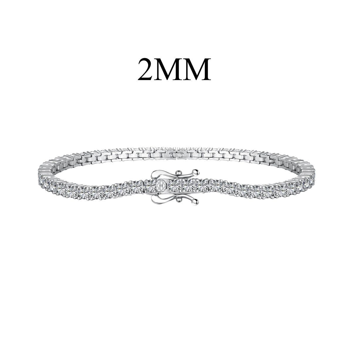 [Regal Gem Jewelry]Dazzling Exquisite Round Cut Daily Bracelet