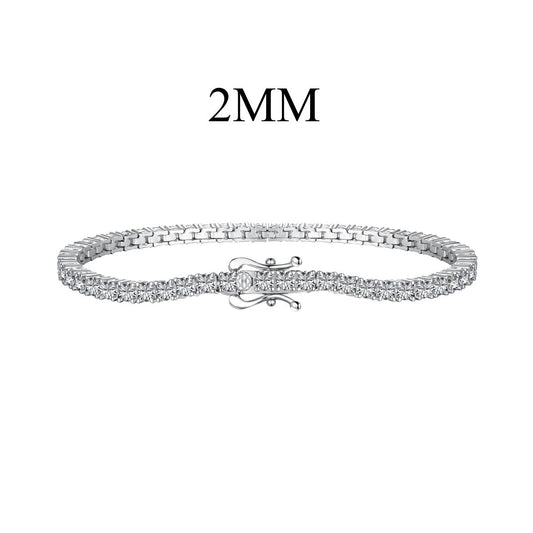 [Regal Gem Jewelry]Dazzling Exquisite Round Cut Daily Bracelet