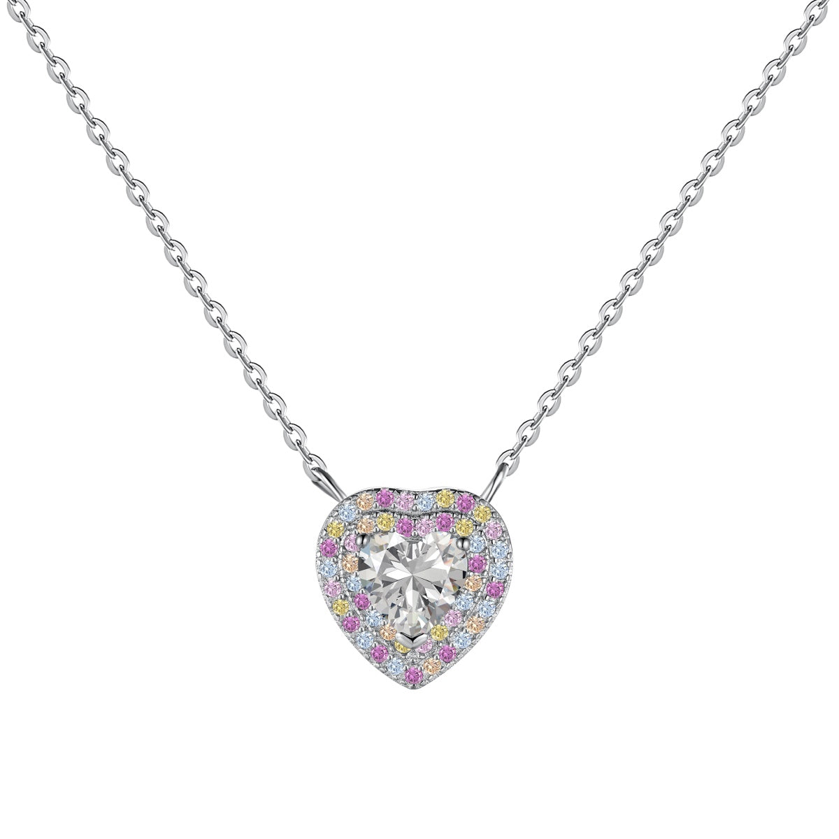 [Regal Gem Jewelry]Exquisite Heart Shape Necklace