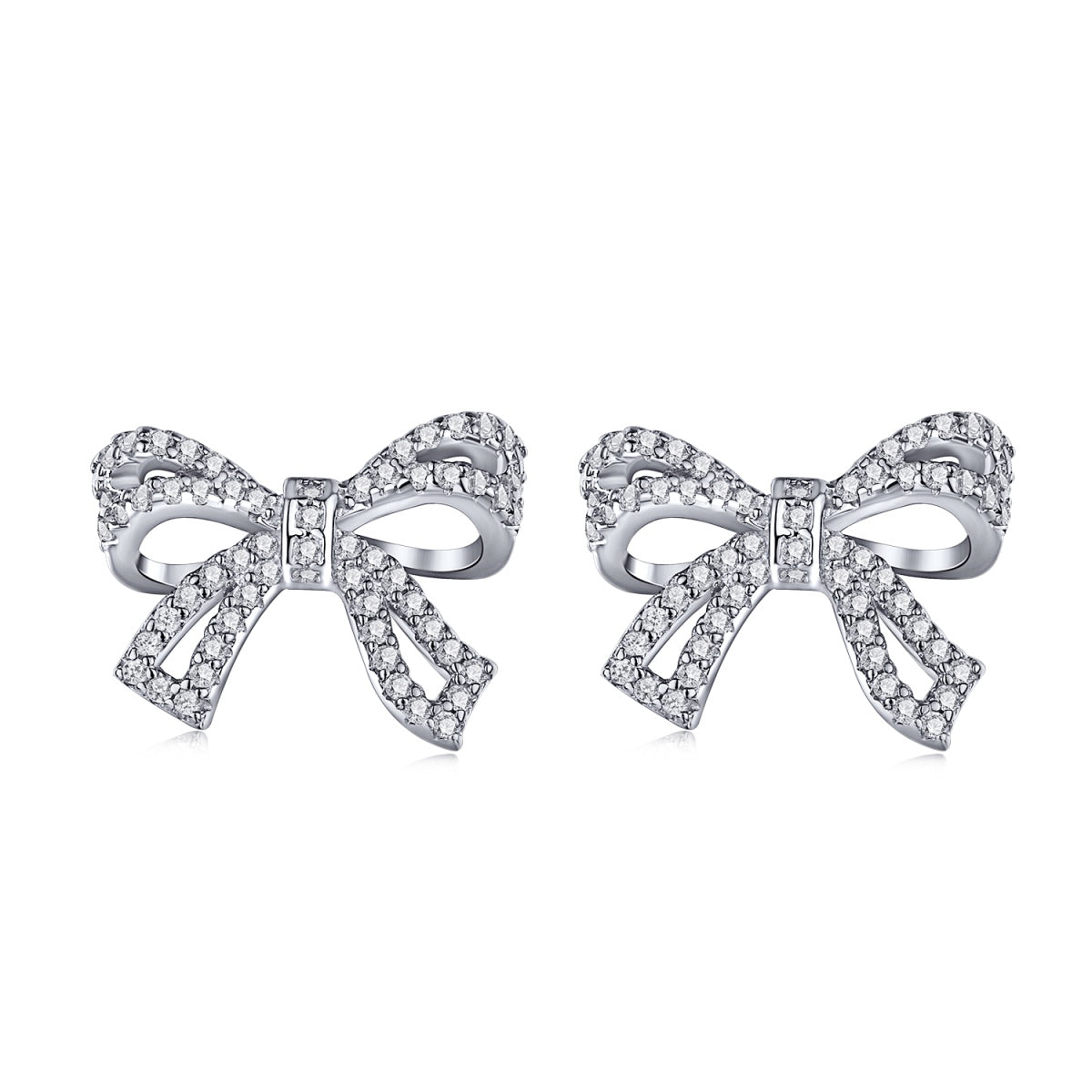 [Regal Gem Jewelry]Dainty Bow Shape Earrings