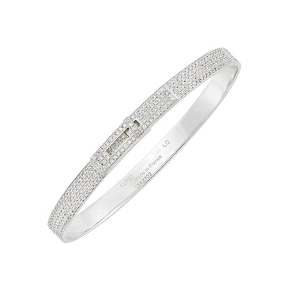 [Regal Gem]HM KELLY BRACELET IN SILVER AND FULL PAVE DIAMOND