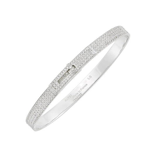 [Regal Gem]HM KELLY BRACELET IN SILVER AND FULL PAVE DIAMOND