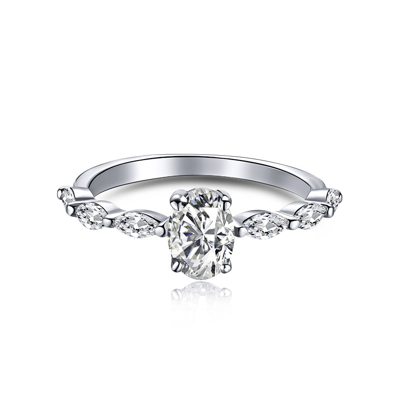 [Regal Gem Jewelry]0.75 Carat Luxurious Vibrant Elongated Cushion Cut Daily Ring