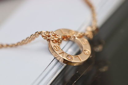[Regal Gem]LOVE NECKLACE ADJUSTABLE Regal Gem GOLD 2 DIAMOND