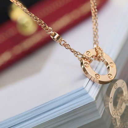 [Regal Gem]LOVE NECKLACE ADJUSTABLE Regal Gem GOLD 2 DIAMOND