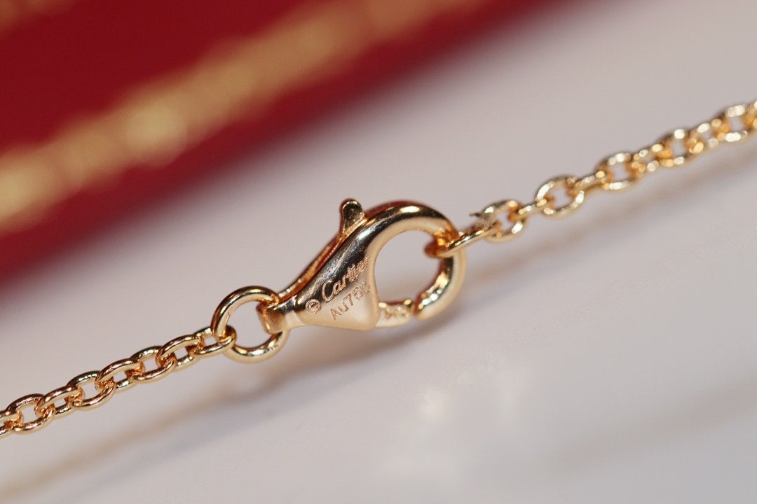 [Regal Gem]LOVE NECKLACE PINK GOLD AND SILVER