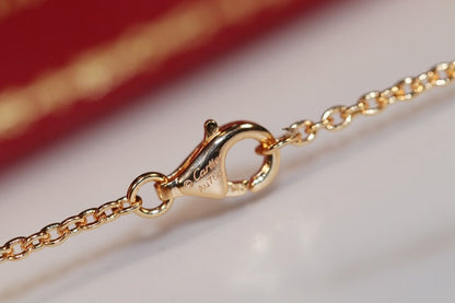 [Regal Gem]LOVE NECKLACE PINK GOLD AND SILVER