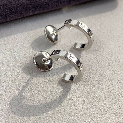 [Regal Gem]LOVE EARRINGS 2.65MM SILVER