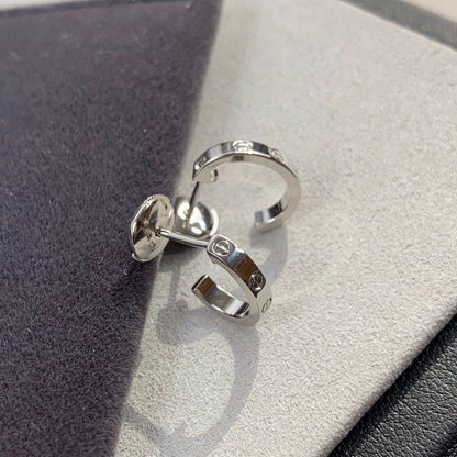 [Regal Gem]LOVE EARRINGS 2.65MM SILVER