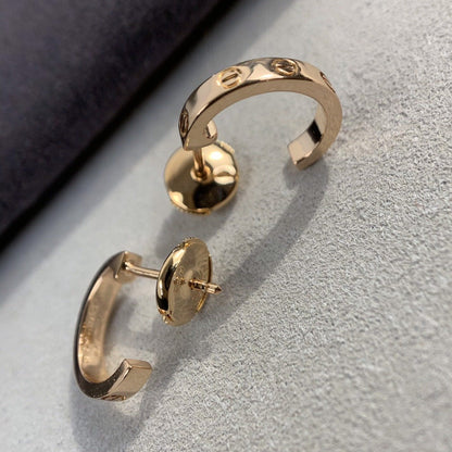 [Regal Gem]LOVE EARRINGS 2.65MM PINK GOLD