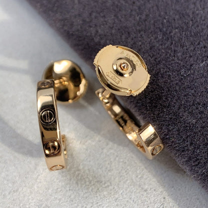 [Regal Gem]LOVE EARRINGS 2.65MM PINK GOLD