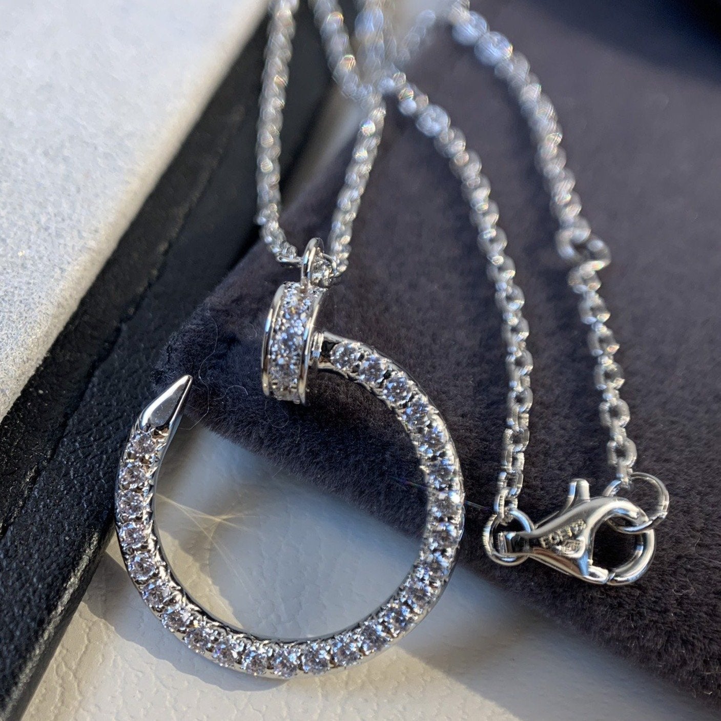 [Regal Gem]JUSTE NECKLACE SILVER DIAMONDS