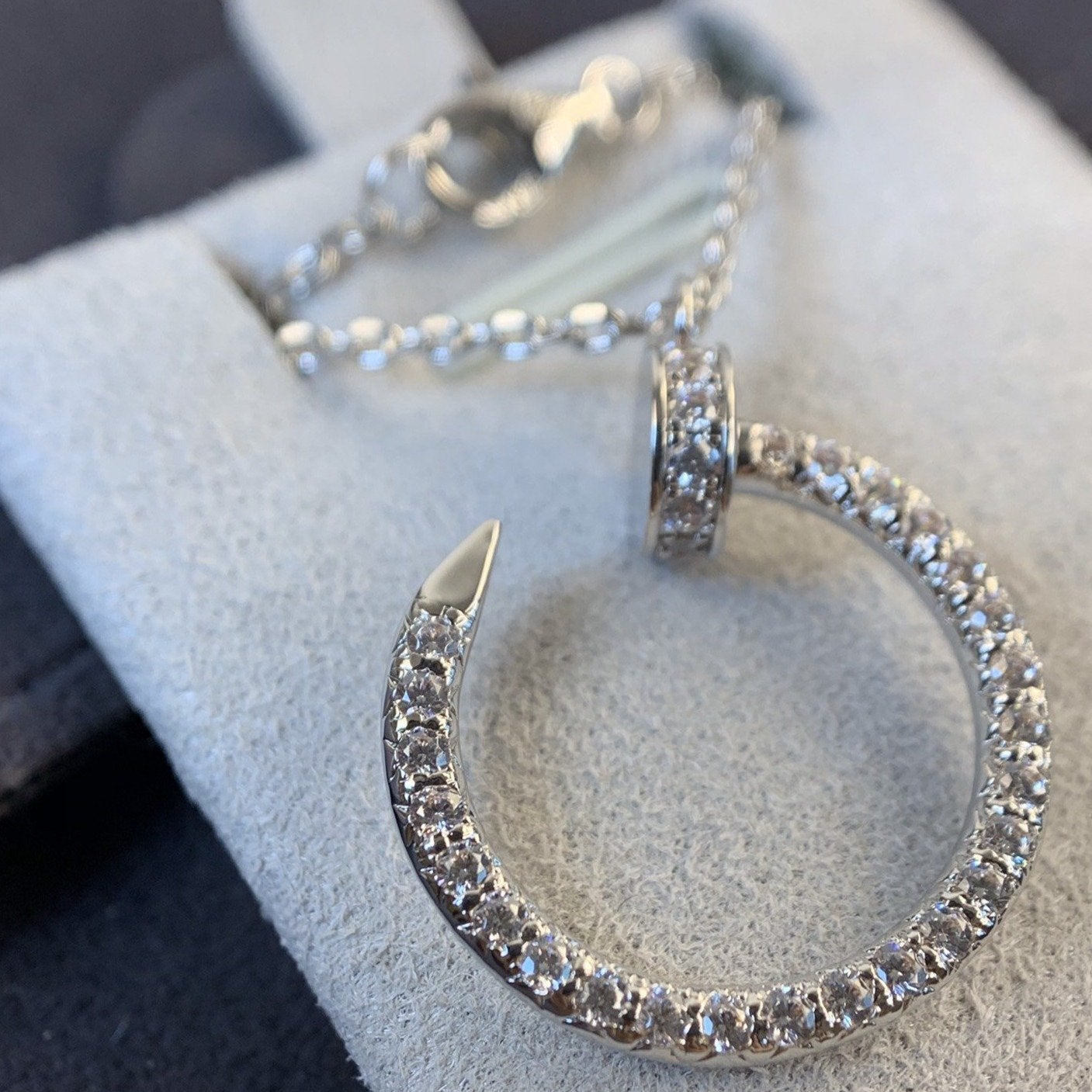 [Regal Gem]JUSTE NECKLACE SILVER DIAMONDS