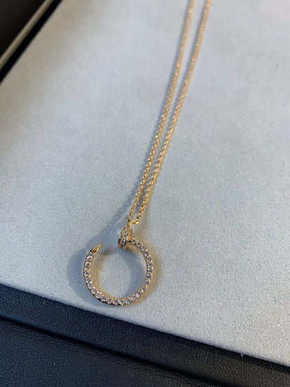 [Regal Gem]JUSTE NECKLACE PINK GOLD DIAMONDS