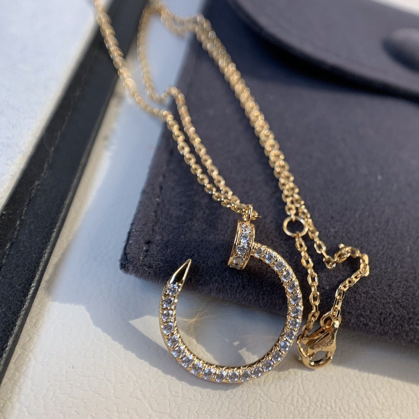 [Regal Gem]JUSTE NECKLACE PINK GOLD DIAMONDS