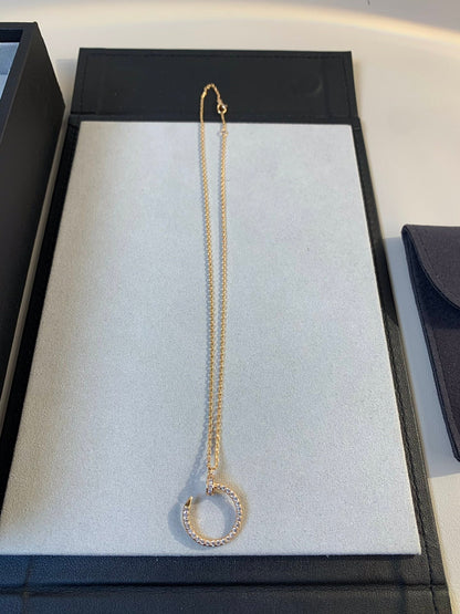[Regal Gem]JUSTE NECKLACE PINK GOLD DIAMONDS